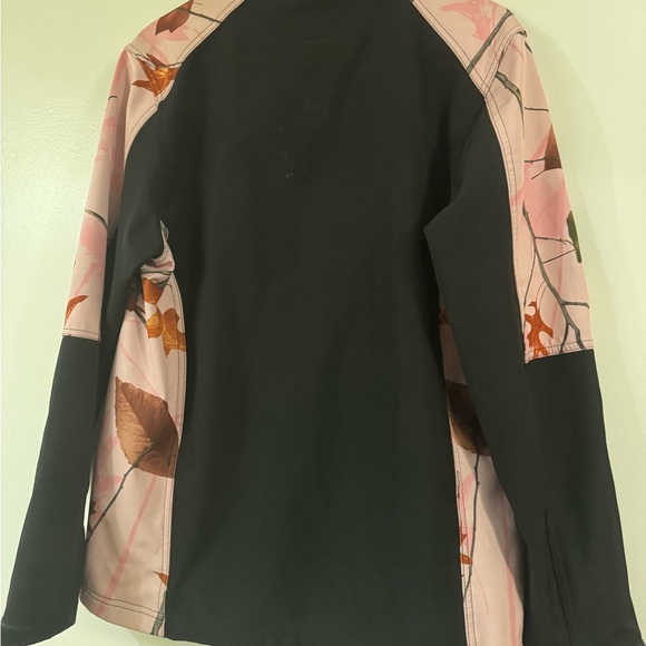 Floral Black and Pink Women's Jacket - Picture 3 of 3